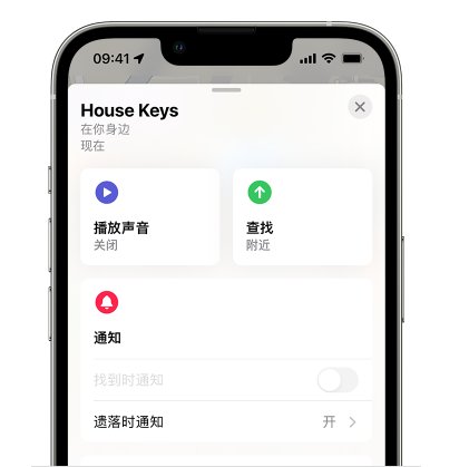 七台河苹果14售后维修分享iPhone14机型如何设置遗落时通知 