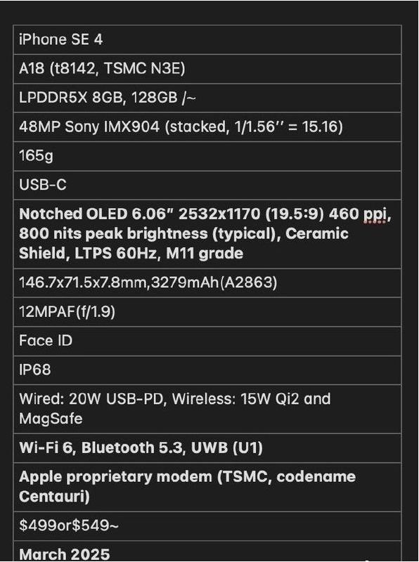 七台河苹果手机维修分享iPhone SE 4详细参数曝光 