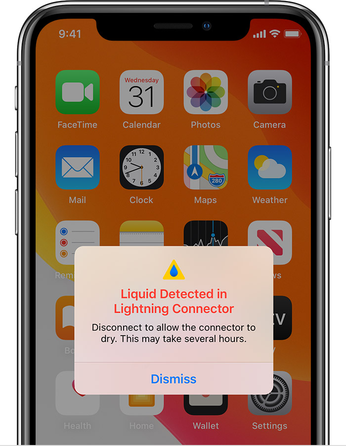 七台河苹果手机维修分享iPhone 12 在充电时出现 “闪电接口检测到液体”的提示怎么办 